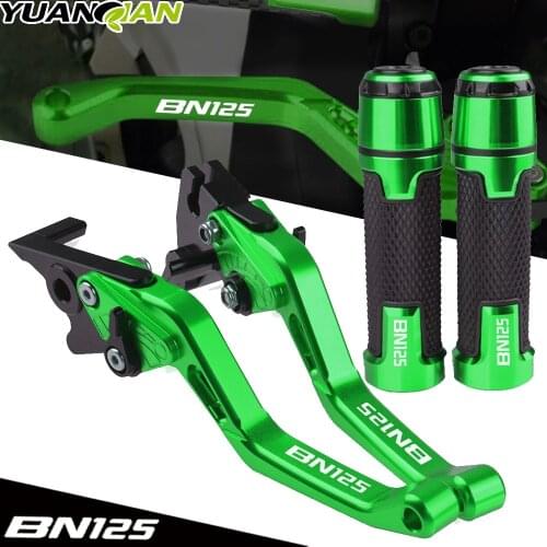 Motorcycle Accessories Extendable Brake Clutch Levers Handlebar Hand Grips ends For KAWASAKI BN125 BN 125 ELIMINATOR 2003-2008