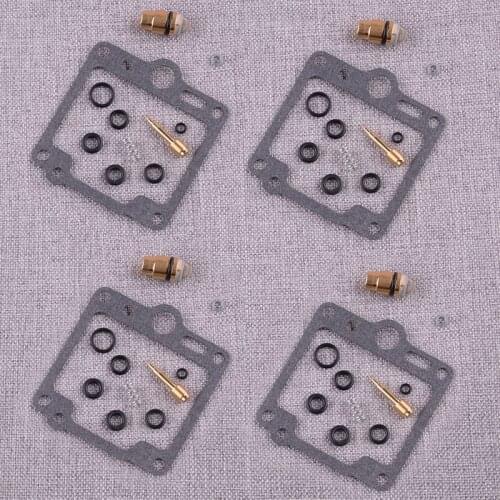 CITALL 4 Sets Motorcycle Carburetor Rebuild Repair Kit Fit For Yamaha XJ700X XJ750 FJ1100 FJ1200