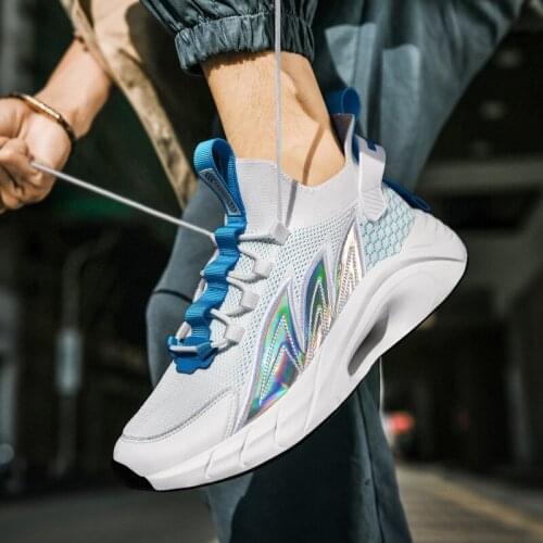 Mens Casual Sneakers Lightweight Soft Comfortable Running Shoes Male Breathable Sports Shoes Lace-up jogging Sneakers