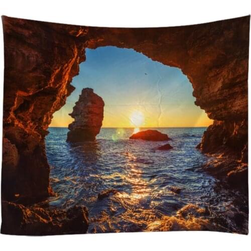 Natural Landscape Tapestry Wall Hanging Cloth Bed Spread Beach Towel Table Cloth YogaMat House Decoration Living Room Decoration