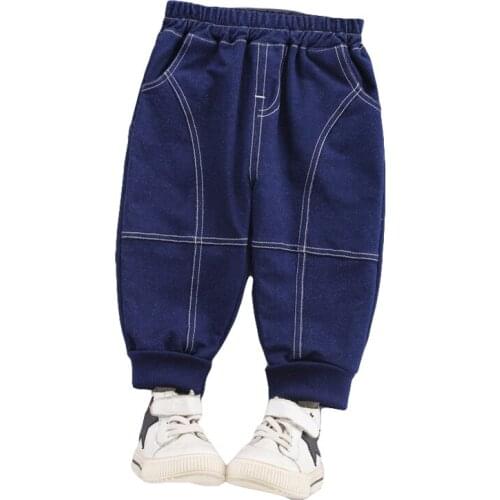 New Jeans Fashion Clothes Baby Pants Toddler Loose Feet Casual Trouser Newborn Girls Boys Long Trousers Children Jeans