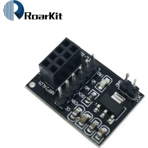 Whelesale Socket Adapter plate Board for 8Pin NRF24L01+ Wireless Transceive module 51 Free Shipping