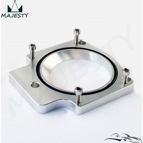 Manifold adapter plate for 92MM THROTTLE BODY GM GEN III LS1 LS2 LS6 LSX LS4 silver