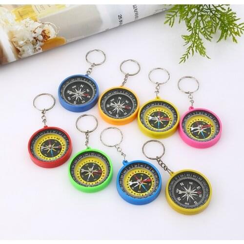 Manufacturers direct outdoor compass compass key chain plastic compass promotional gifts