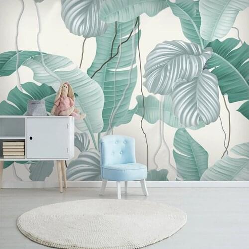 Custom Photo Wallpaper 3D Hand Painted Plant Forest Flowers And Birds Animal Background Wall Mural Living Room Papel De Parede