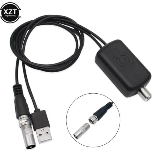 Low Noise Easy Installation HDTV TV Antenna Home Indoor Amplifier Signal Booster Cable Antenna Adapter 45-862 MHz