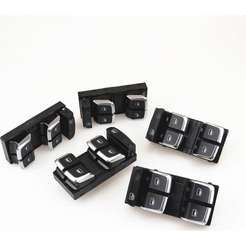 RWSYPL 5X Driver Side Electric Master Window Control Button Switches For A5 A4 B8 Q5 Q3 8KD 959 851 D 8KD959851A 8KD 959 851 F