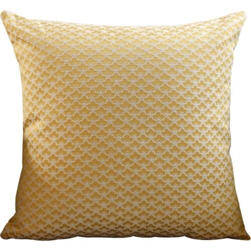 Modern Simple Plant Flowers Golden Square Sofa Bedside Chair Living Room Tatami Back Waist Pillowcase