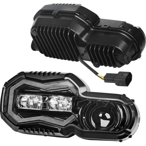 Motorcycle LED Headlight with DRL For BMW F800GS F800R F700GS F650GS Adventure Motorcycle LED Projector Headlight Set