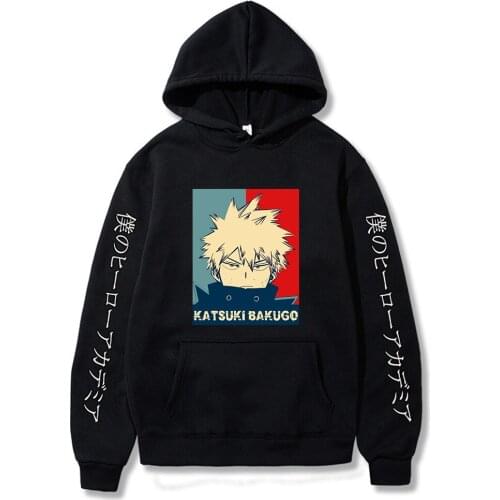 My Hero Academia Loose Pullovers Casaul Tops Oversize Hoodie Sweatshirt Men Women Regular Pullover Hoodies