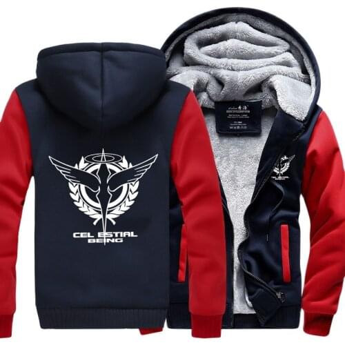 High-Q Unisex GUNDAM hoodies Rumia jacket Sweatshirts cartoon GUNDAM Cardigan Hoodies jacket coat
