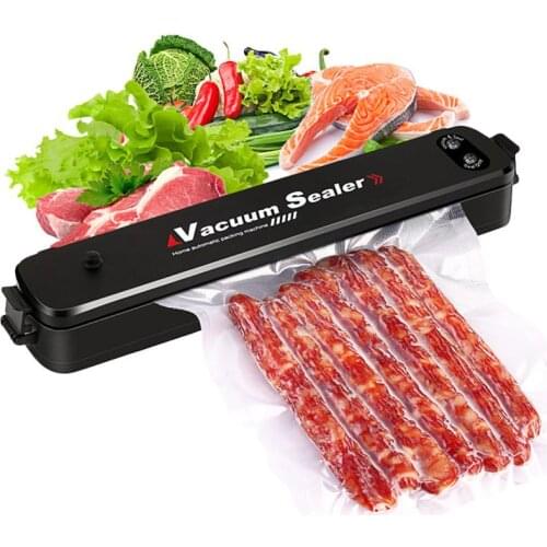 Food Vacuum Sealer Vacuum Bag Sealing Machine Electric Vaccum Packaging Machine Fish Fruit Meat Packer with 15pcs Bags