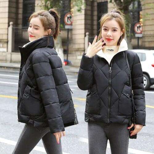 Women' 2020 Down Padded Fashion Jacket New Plus Size Ladies Cotton Short Warm Pink Jacket Korean Student Jacket padded Coats B31