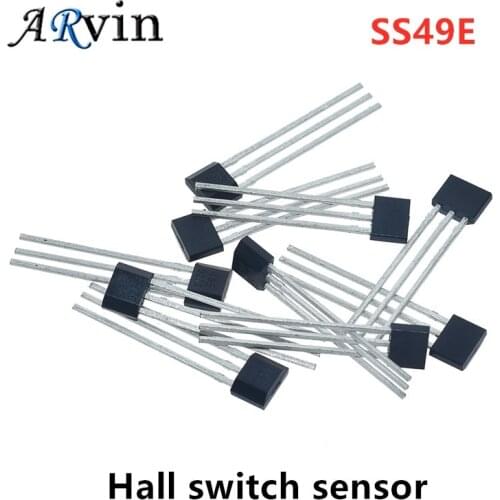 10pcs 49E Hall element SS49E OH49E Hall sensor Hall Effect Sensor new Hall switch sensor