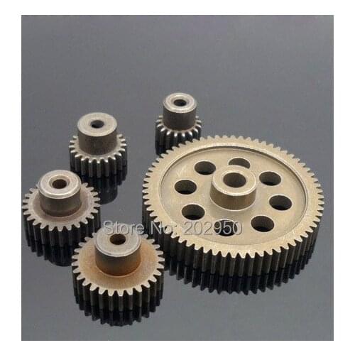 2pcs/lot HSP RC 1/10 11184 & 11176 Differential Steel Metal Main Gear 64T Motor Gear 17T/21T/26T 1:10 RC Car Parts
