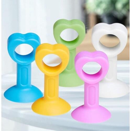 5pcs Silicone Anti-Collision Wall Protector Door Handle Crash Pad Bumper Guard Rubber Stopper Wall Mute Crash Pad Silencer