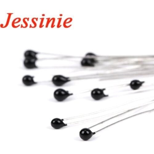50pcs Thermistor NTC MF52 104 3950 100K ohm B Value 3950k 5% Thermal Resistor Temperature Sensor