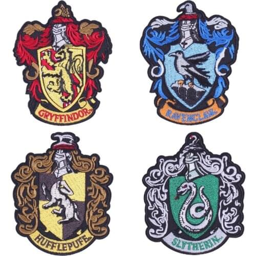 Magic Academy Iron on Patches Appliques for Jackets Stickers Diy Punk Skull Anime Sew on Patches for Clothing Embroidered Badges