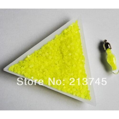 Freeshipping yellow MINI colours dust Stone filler Decorate Fill the Miniature for Glass globe Vial Bottle/ Wish Bottle