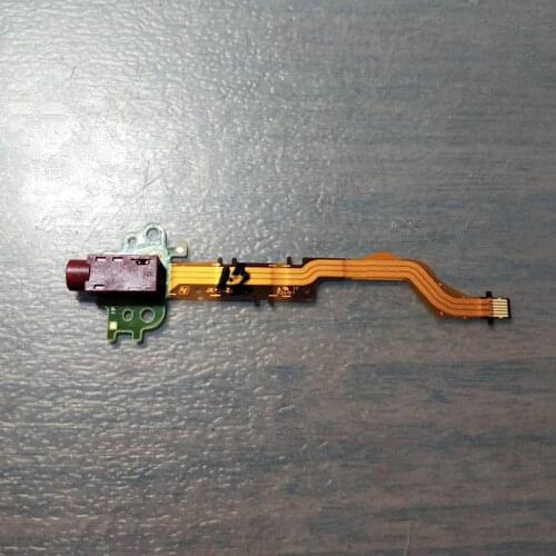 MIC Microphone Jake board with Flex Cable repair parts for Sony ILCE-7M3 ILCE-7rM3 A7III A7rIII A7M3 A7rM3 Camera