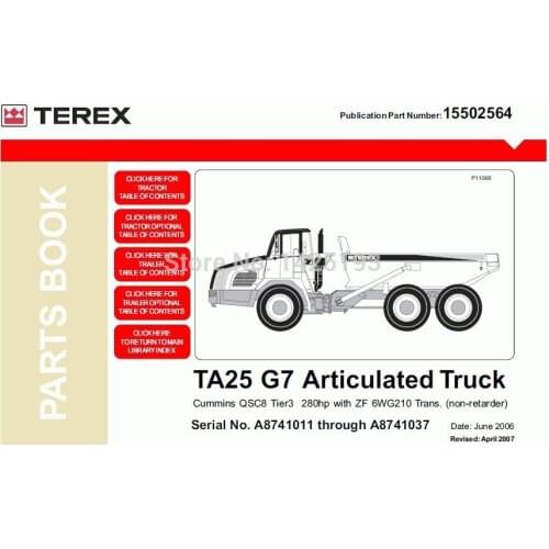 For Terex Dumpers Trucks