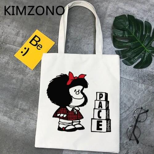 Mafalda shopping bag eco bolsas de tela recycle bag jute bag bag bolsas reutilizables reusable bolsas ecologicas cloth cabas