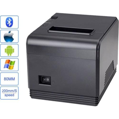 XP-Q200 auto cutter receipt printer High quality 200mm/s 80mm POS printers with usb+lan/usb+serial/usb+parallel for Supermarkets
