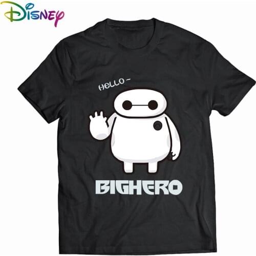 Disney Big Hero 6 Mens Women tee shirt Summer Womens cotton t-shirt funny t shirts T-shirts with short sleeves Tops Clothing