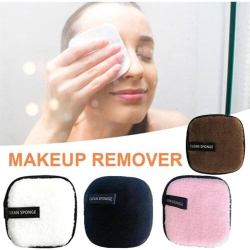Makeup Removal Sponge Flutter Wash Cleaning Cotton Face Cleansing Towel Wipe Microfiber Cloth Pads Soft Natural Cleaner Tools