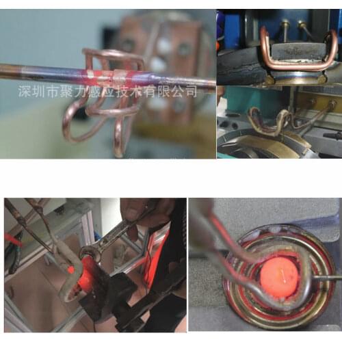 Induction heating machine coils saw blade brazing induction heater rings