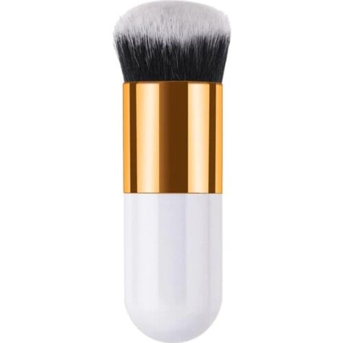 1pc New Professional Chubby Pier Foundation Brush Flat Cream Makeup Brushes Professional Cosmetic Make-up Brush