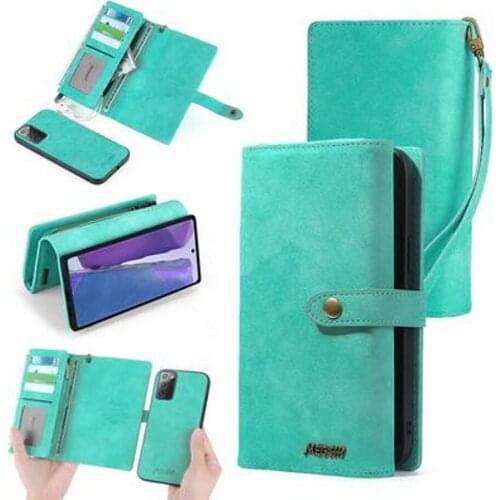 MEGSHI-016 PU Leather With Card Pocket phone case for Samsung M31 A40 A50 A51 A70 A71 S8 S9 S10 S20 S21 Plus Note20 Ultra S20FE