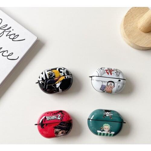Cute Cartoon One Piece Luffy Silicone Bluetooth Earphone Case for Huawei Freebuds Pro Luxury Silicone IMD Protection Cover Funda