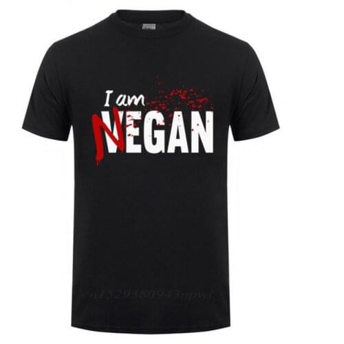 Negan lucille T Shirt Walking Dead Negan Lucille Men Fashion Design Custom Short Sleeve Valentines Family tshirt O neck t-shirt