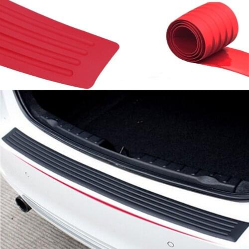 Car trunk floor sticker Car Styling Rear Bumper Protector Rear Door Sill For BMW 1 Series Silicon 1Pc