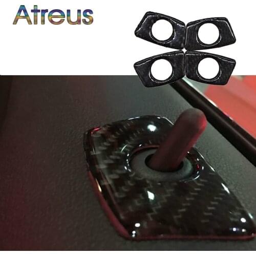 Carbon Fiber Door Lock Stickers Pin Cover Trim For BMW G30 E46 E39 E60 E36 E90 E92 F30 F10 E34 F20 E30 X5 E53 E70 X1 X3 X6 F16 M