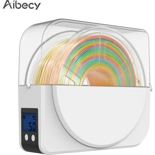 Aibecy Dryer Box 3D Printer Filament Spool Holder Adjustable with 2 Inch LCD Display Timer Function for 1.75/2.85mm Filament
