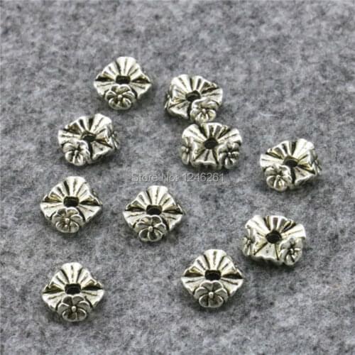 10PCS Loose Pendant Copper Flower Button Accessories Jewelry Making Design Women Girls Gifts Crafts 10mm Lucky DIY Alloy Finding
