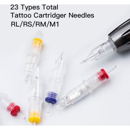 Hot Sale 10pcs Disposable Semi-Permanent Makeup Tattoo Cartridge Needle RL Tattoo Gun Supplies 1RL/3RL/5RL/7RL/9RL/11RL-0-10
