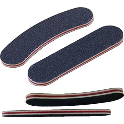 12pcs pack LEATHER BURNISHING STICK color black 3.15 inch double sided edging back polishing bar