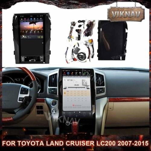 17 inch Car Vertical hd Screen GPS Radio Video player For TOYOTA LAND CRUISER LC200 2007-2015 GPS Navigation carplay head unit