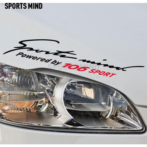 Sports Mind Car Styling On Car Lamp Eyebrow automobiles Car Sticker Decal For Peugeot 106 car accessories