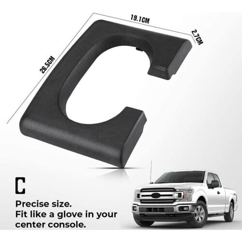Center Console Cup Holder Replacement Pad Black Compatible for Ford F-150 2004-2014