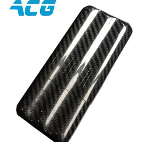 Carbon Fiber Cigar Case Holder Portable High-end Humidor Gloss Finish Travel Cigar holder