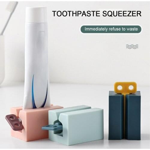 Bathroom Accessories Toothpaste Squeezer Tools Tooth Paste Dispenser Tube Squeezer Facial Cleanser Press Rolling Holder For Kids