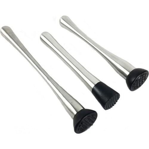 Crushed Popsicles Stainless Steel Cocktail Muddler Bar Mixed Drink Barware Mixer Stirrer Cocktail Fruit Drink Bar Tools