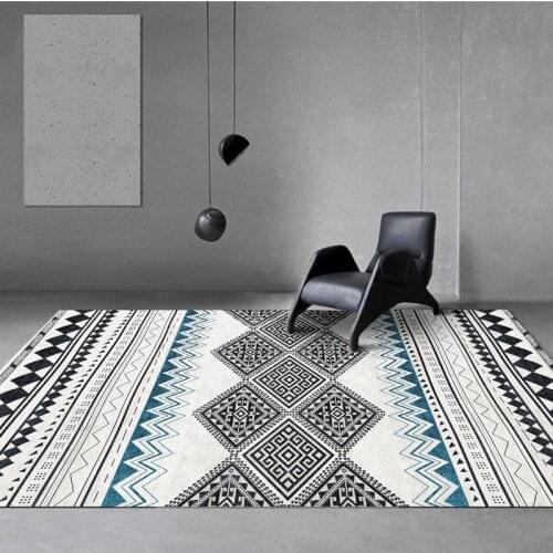 Ethnic Vintage Carpets Soft Kid Floor Rug Morocco Rugs Carpet for Bedroom Decoration Living Room Coffee Table Mat Door Area Rug