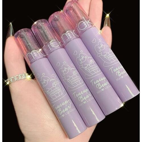 Lip Glaze Smooth Girl Student Durable Female Lipstick Lip Gloss Transparent Mirror Texture Long Lasting Moisturizing Liquid