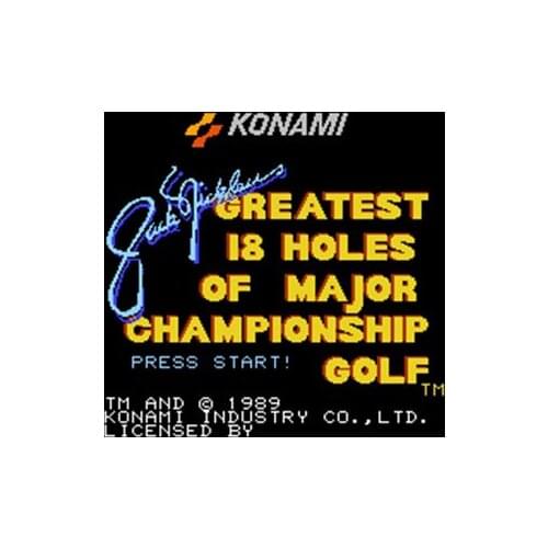 Jack Nicklaus' Greatest 18 Holes of Championship Golf Region Free 60 Pin 8Bit Game Card For Subor Game Players