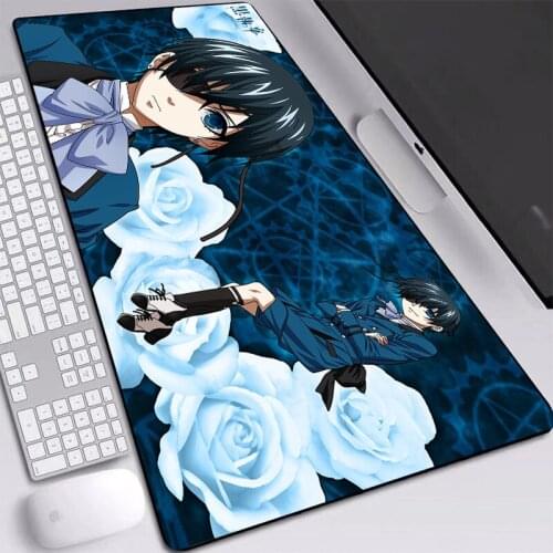 Japan Anime Kuroshitsuji Pad Table Mice Computer Mouse-Pad Desktop Locking Edge Anti-slip Mouse Pad Custom 900x400mm Desk Mat